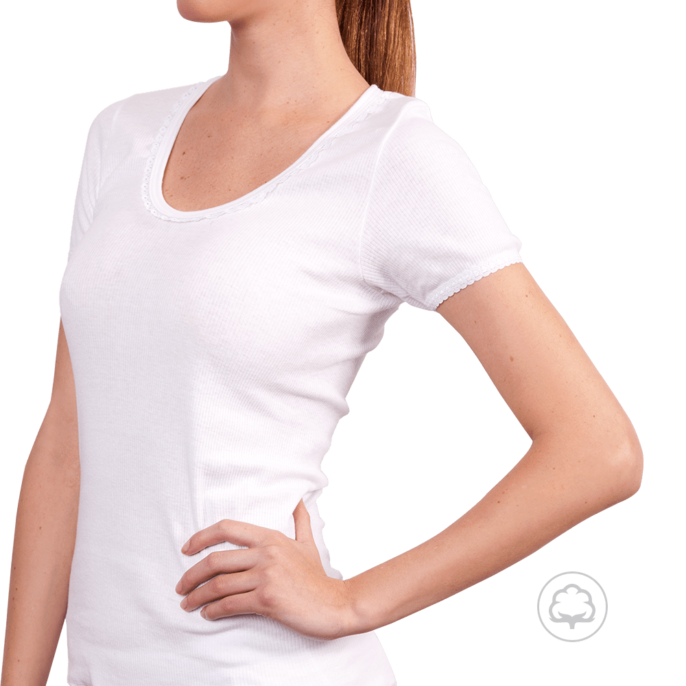 Camiseta Manga corta mujer de algodón compra online de ropa